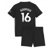 Manchester City Rodri Hernandez #16 Koszulka Wyjazdowa dzieci 2025-26 Krótki Rękaw (+ krótkie spodenki)